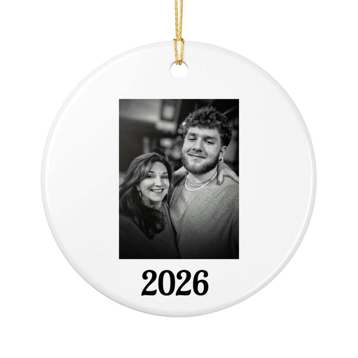 Personalized Christmas Ornament, Custom Name Family Keepsake, Holiday Wreath Ornament, Christmas Gift for Family, Friends or Memorial