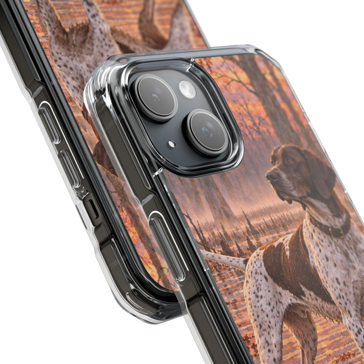 Clear Magnetic Phone Case — Pointer Bird Dog Swamp