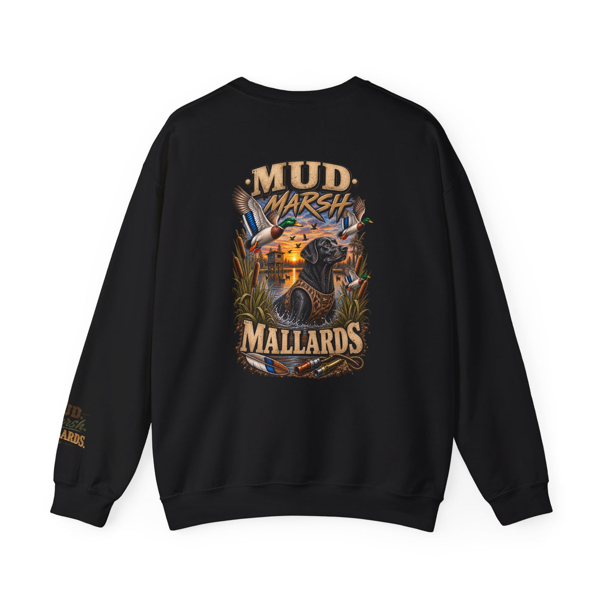 Safety Pink Duck Hunting Sweatshirt – Mallard Hunter Crewneck