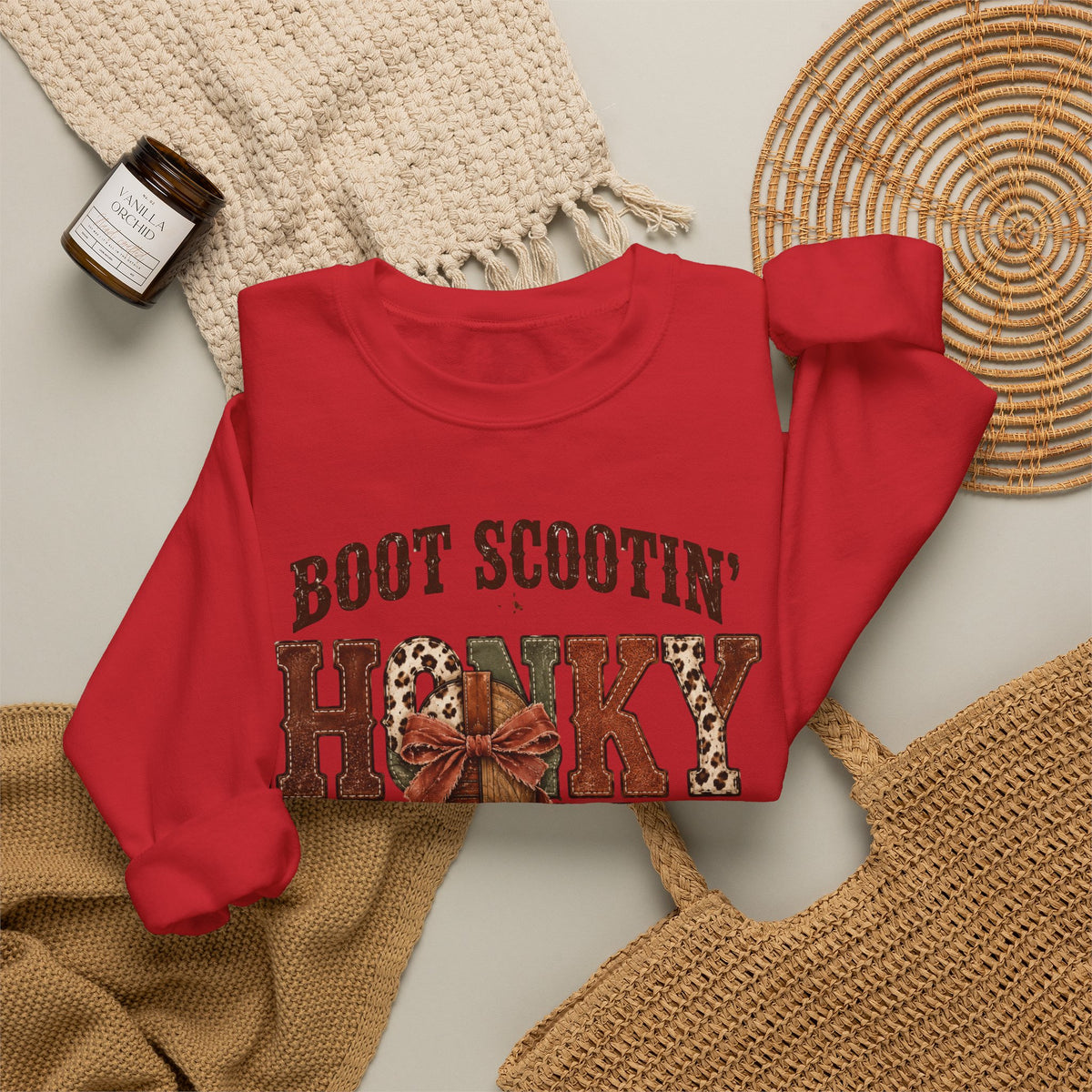 Boot Scootin' Cowboy Boot Sweatshirt | Country Western Graphic