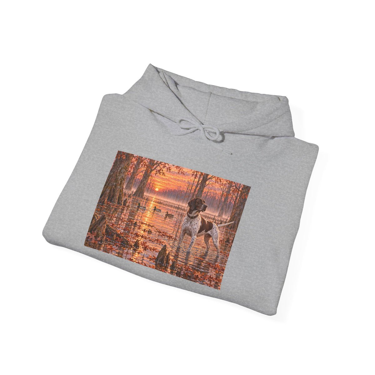 Autumn Retriever Hoodie — Dog Sunset Forest Hooded Sweatshirt