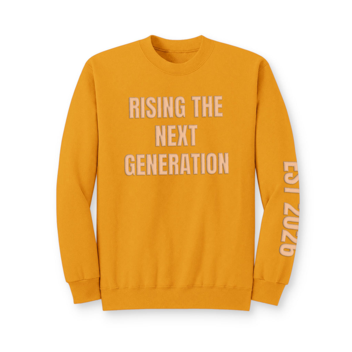 Personalized Hunting Mama Sweatshirt, Raising the Next Generation, Hunter Orange Puff Sweatshirt, Custom Hunting Mom Gift