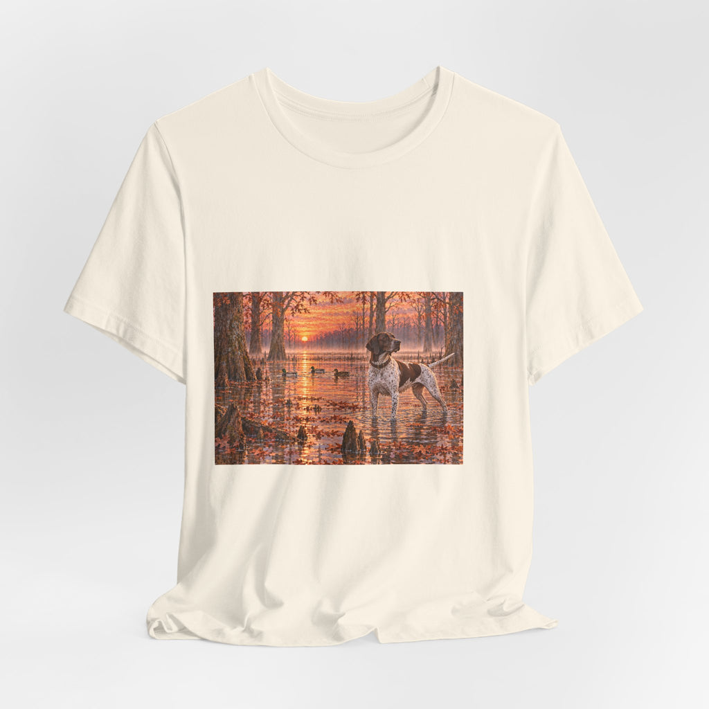 Cypress Swamp Sunrise Dog T-Shirt