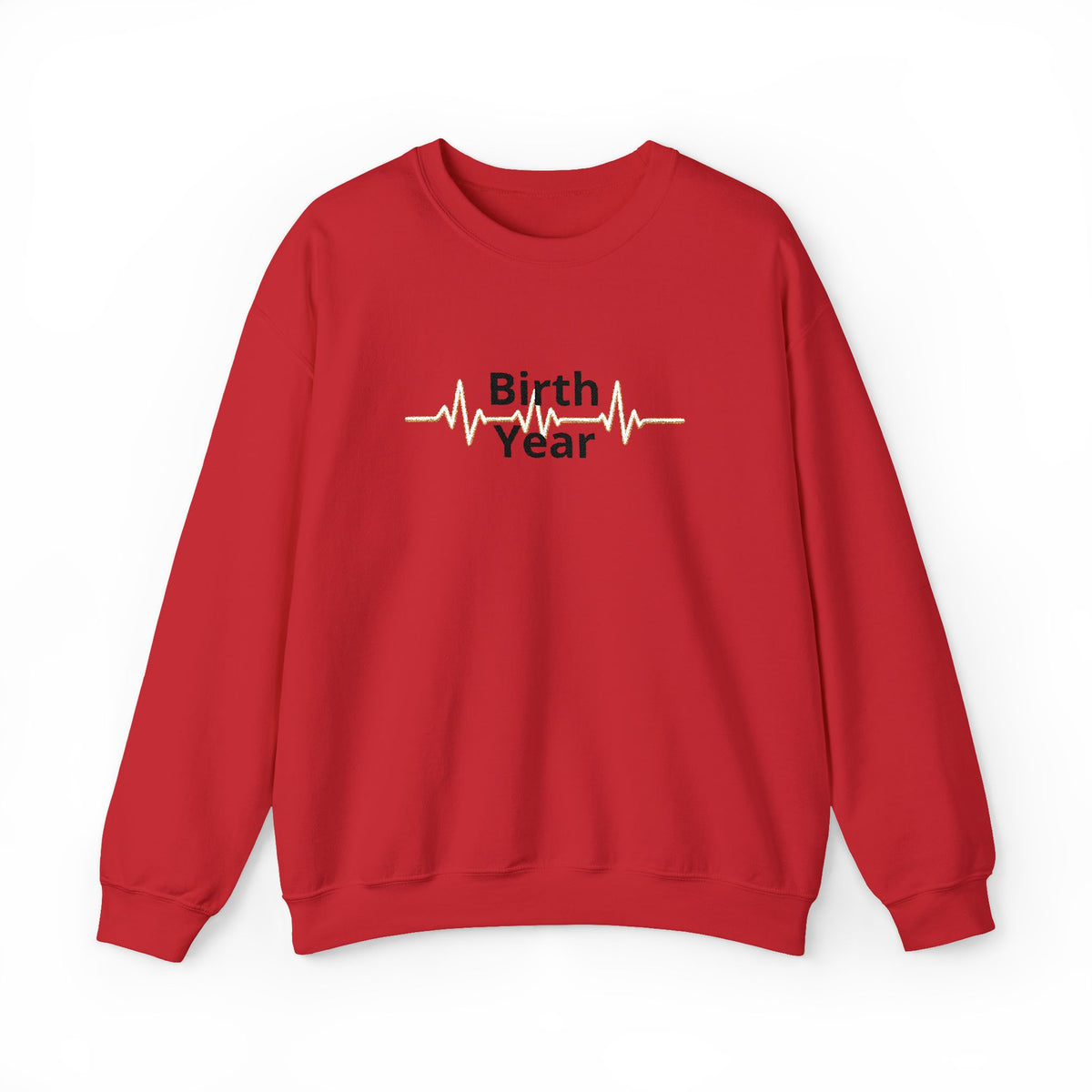 Birth Year Crewneck Sweatshirt — Personalized Retro Script Birthday Pullover