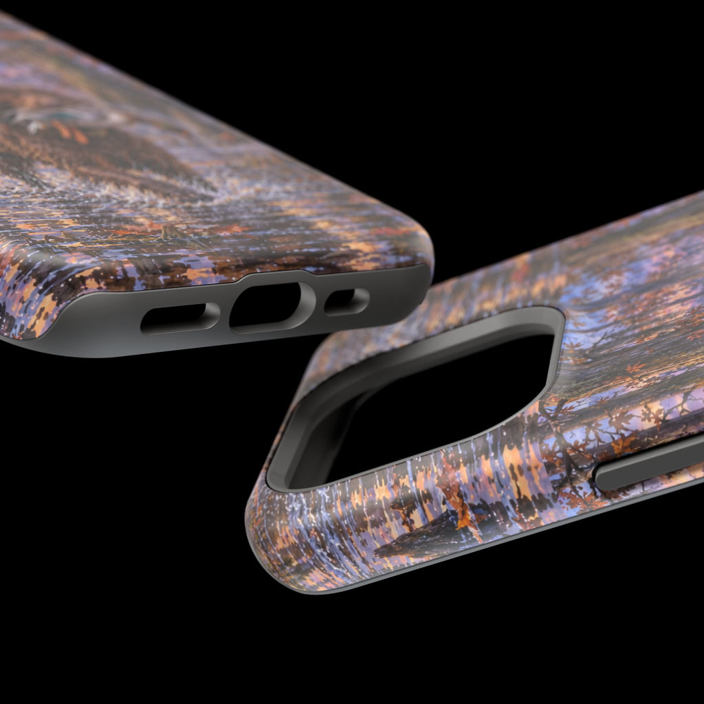 Clear Magnetic Phone Case — Boykin spaniel with Duck swamp