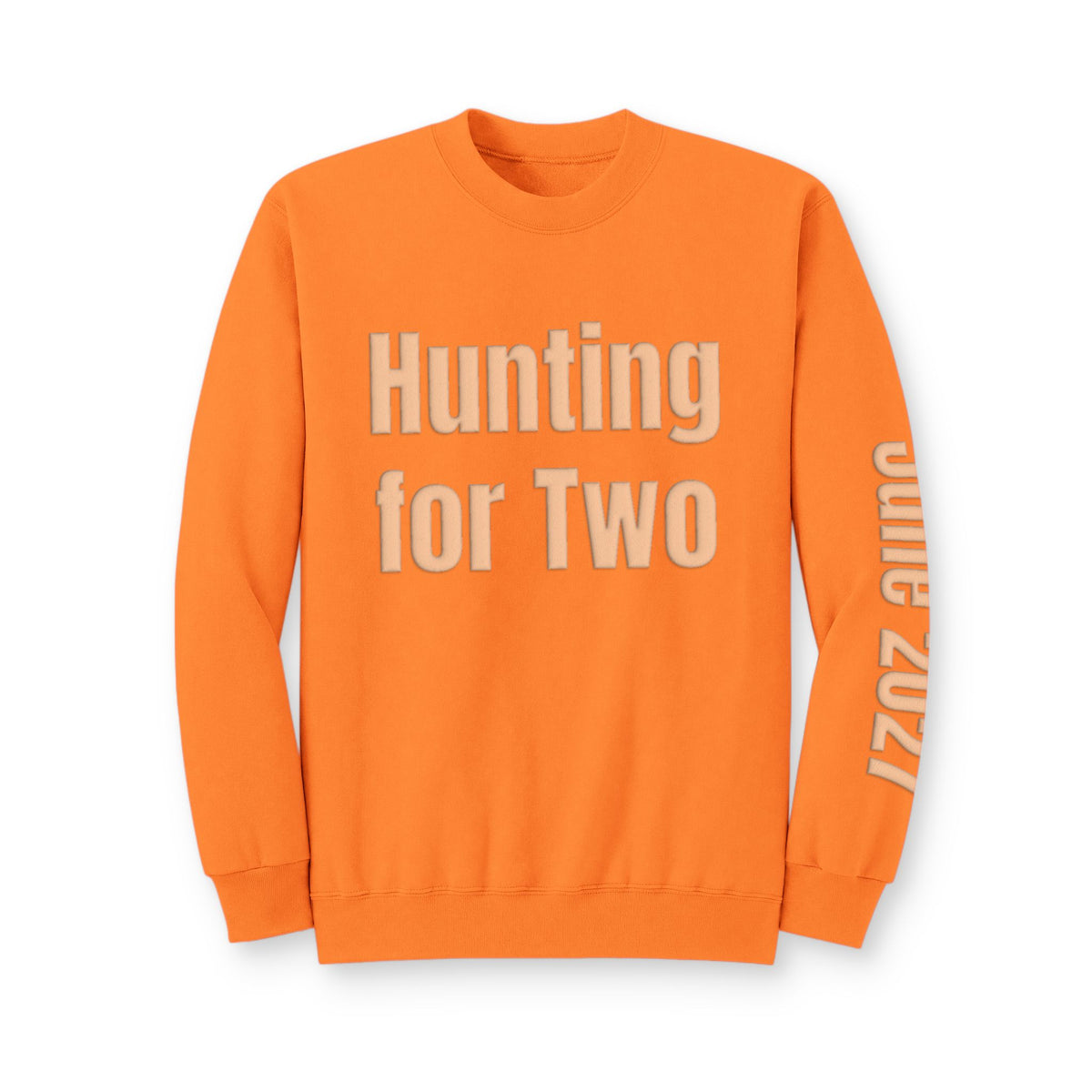 Personalized Mom to Be Sweatshirt, Custom Due Date Pregnancy Announcement, Hunter Sweatshirt, Blue Puff Expecting Mom Gift