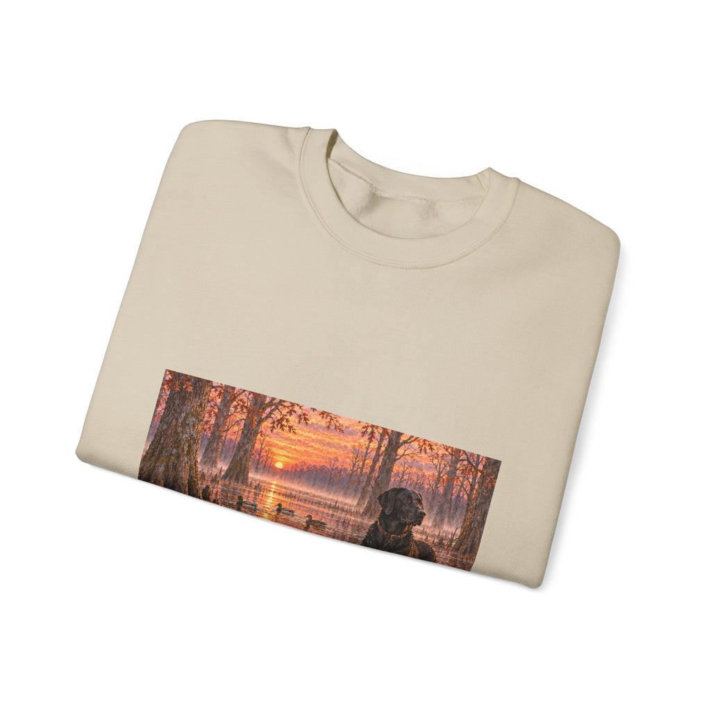 Dog Lake Sunset Crewneck Sweatshirt