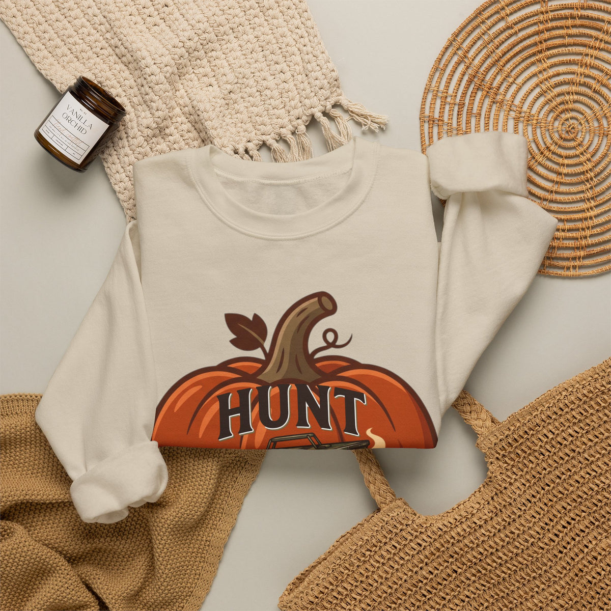 Hunt or Haunt Sweatshirt | Spooky Hunting, Halloween Pumpkin Camper