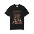 Caffeinated Slightly Feral Raccoon T-Shirt | Funny Coffee Graphic Tee