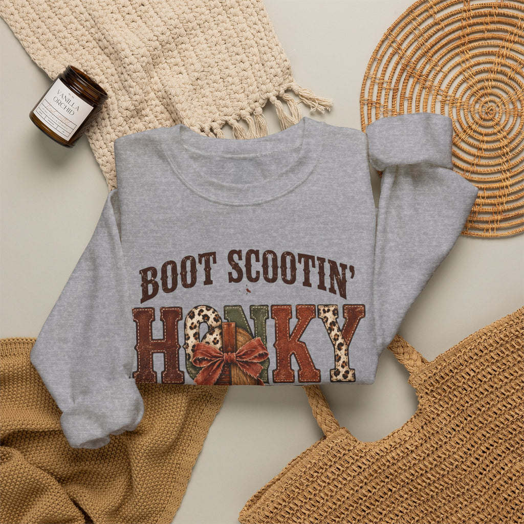 Boot Scootin' Cowboy Boot Sweatshirt | Country Western Graphic