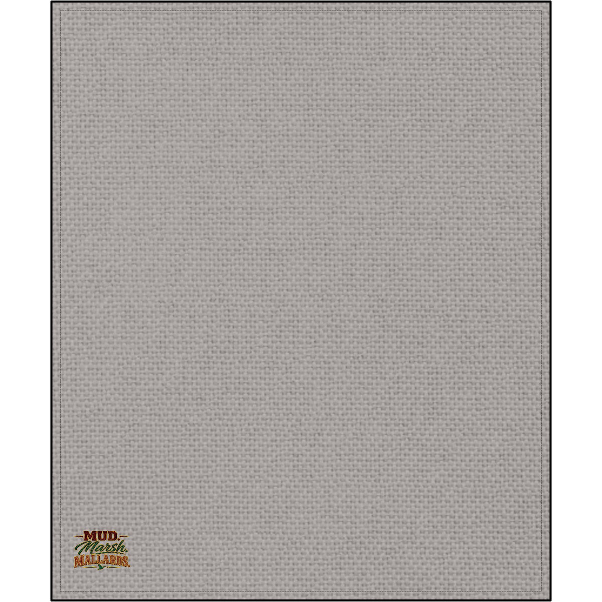 Embroidered Plush Throw Blanket — Cozy Gift with Colorful 'Mud Season' Patch