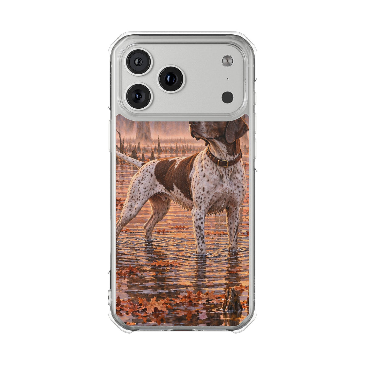 Clear Magnetic Phone Case — Pointer Bird Dog Swamp