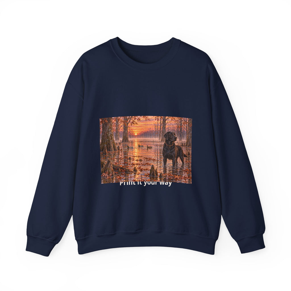 Dog Lake Sunset Crewneck Sweatshirt