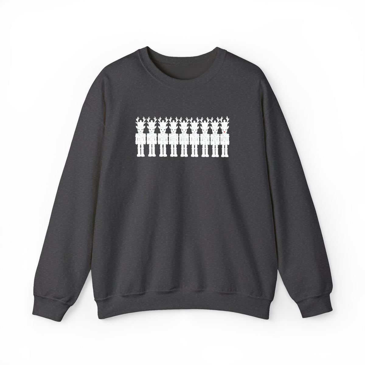 Nutcracker Reindeer Embroidered Sweatshirt | Christmas Crewneck