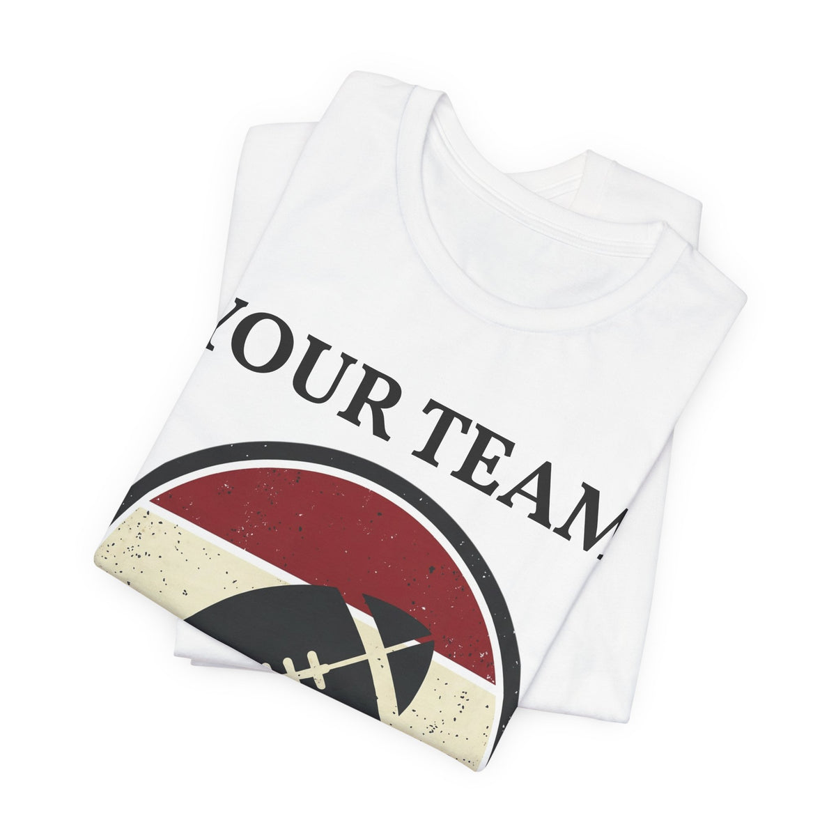 Retro Football Season Tee | Vintage Stripes Grunge Football Shirt