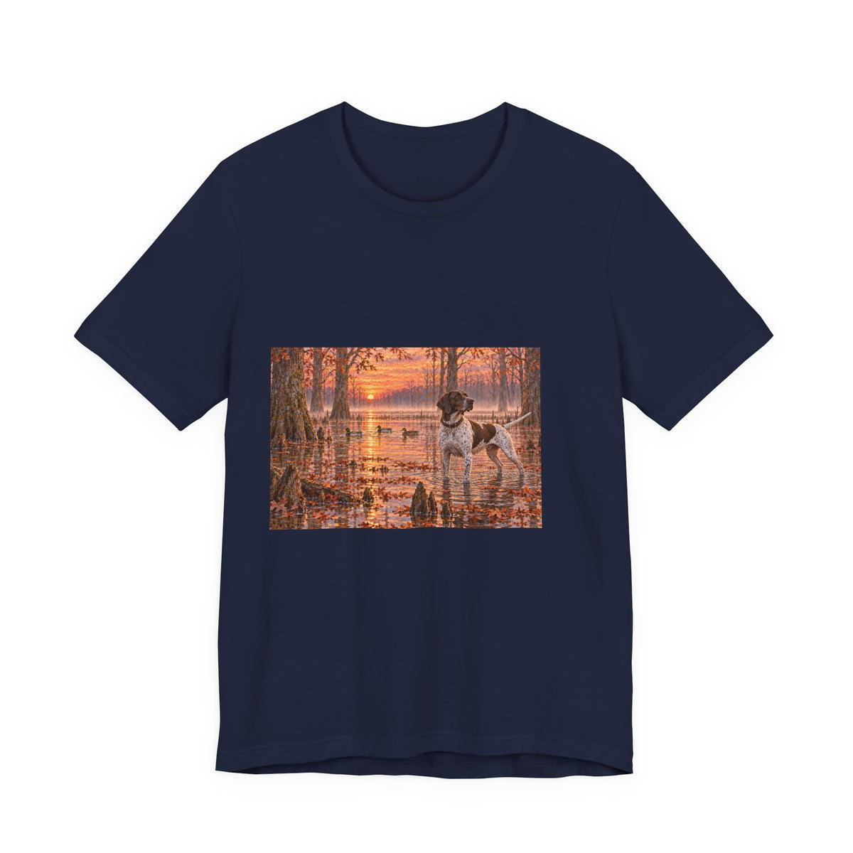 Cypress Swamp Sunrise Dog T-Shirt