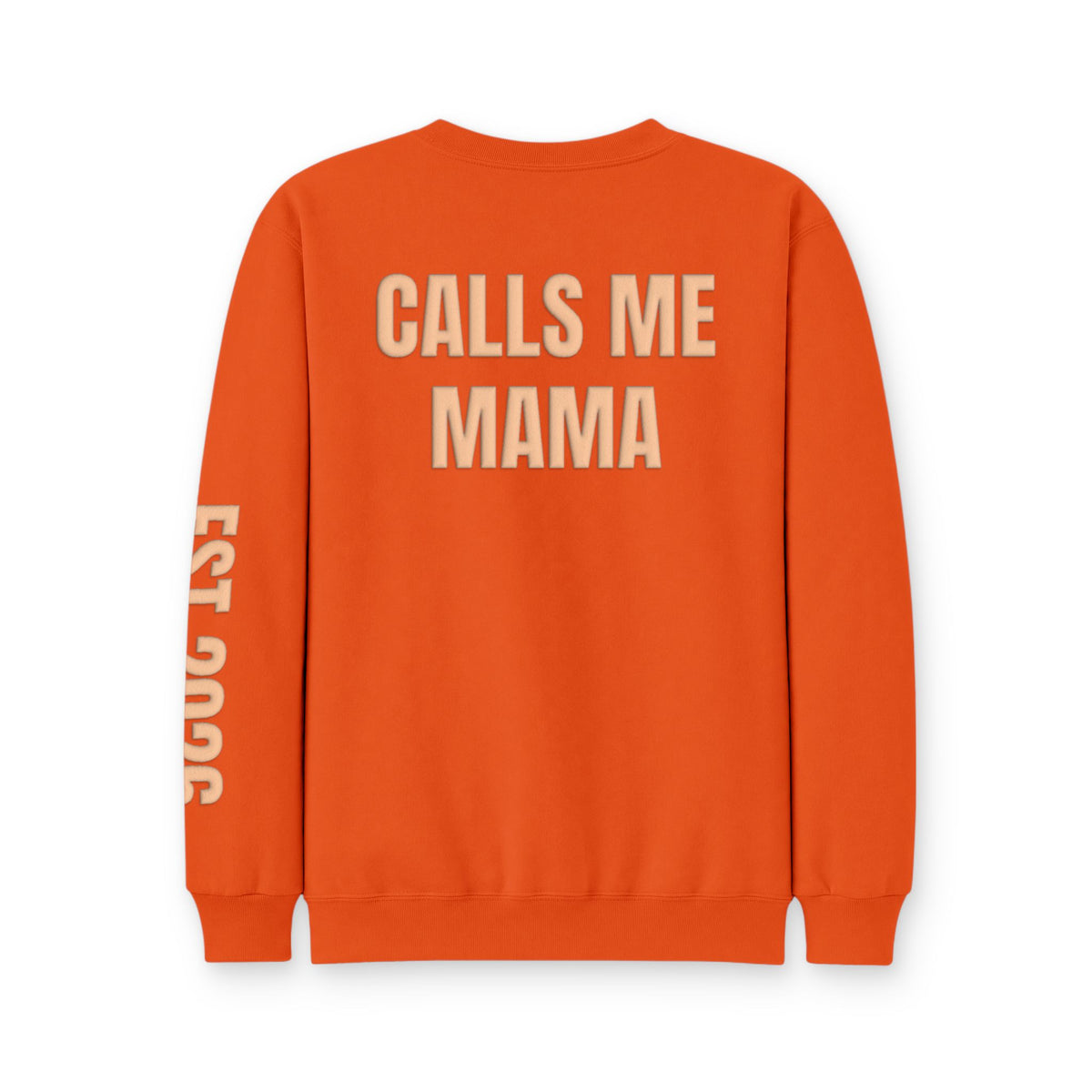 Personalized Hunting Mama Sweatshirt, My Favorite Hunting Buddy, Hunter Orange Puff Sweatshirt, Custom Hunting Mom Gift
