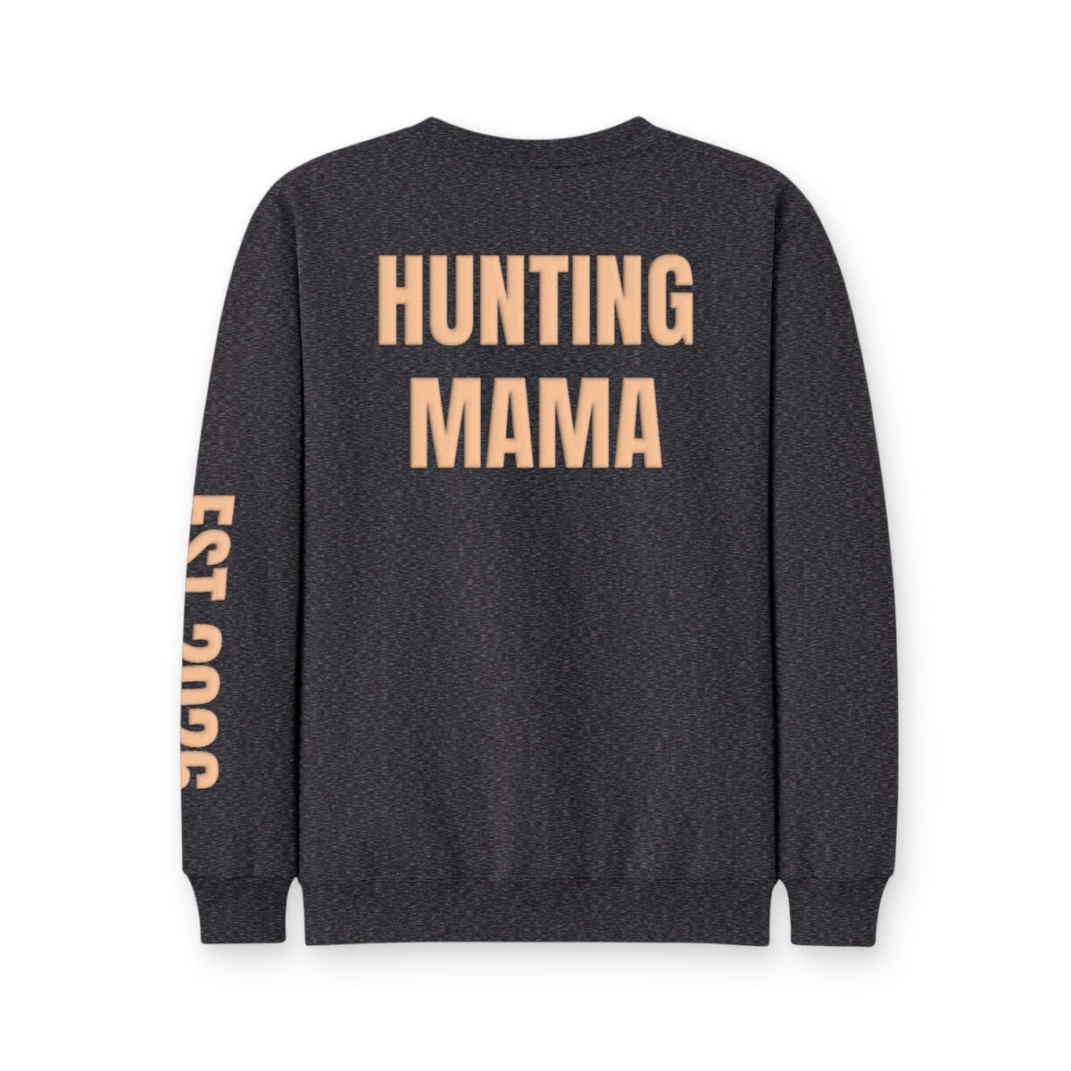 Personalized Hunting Mama Sweatshirt, Raising Them Wild, Hunter Orange Puff Sweatshirt, Custom Hunting Mom Gift