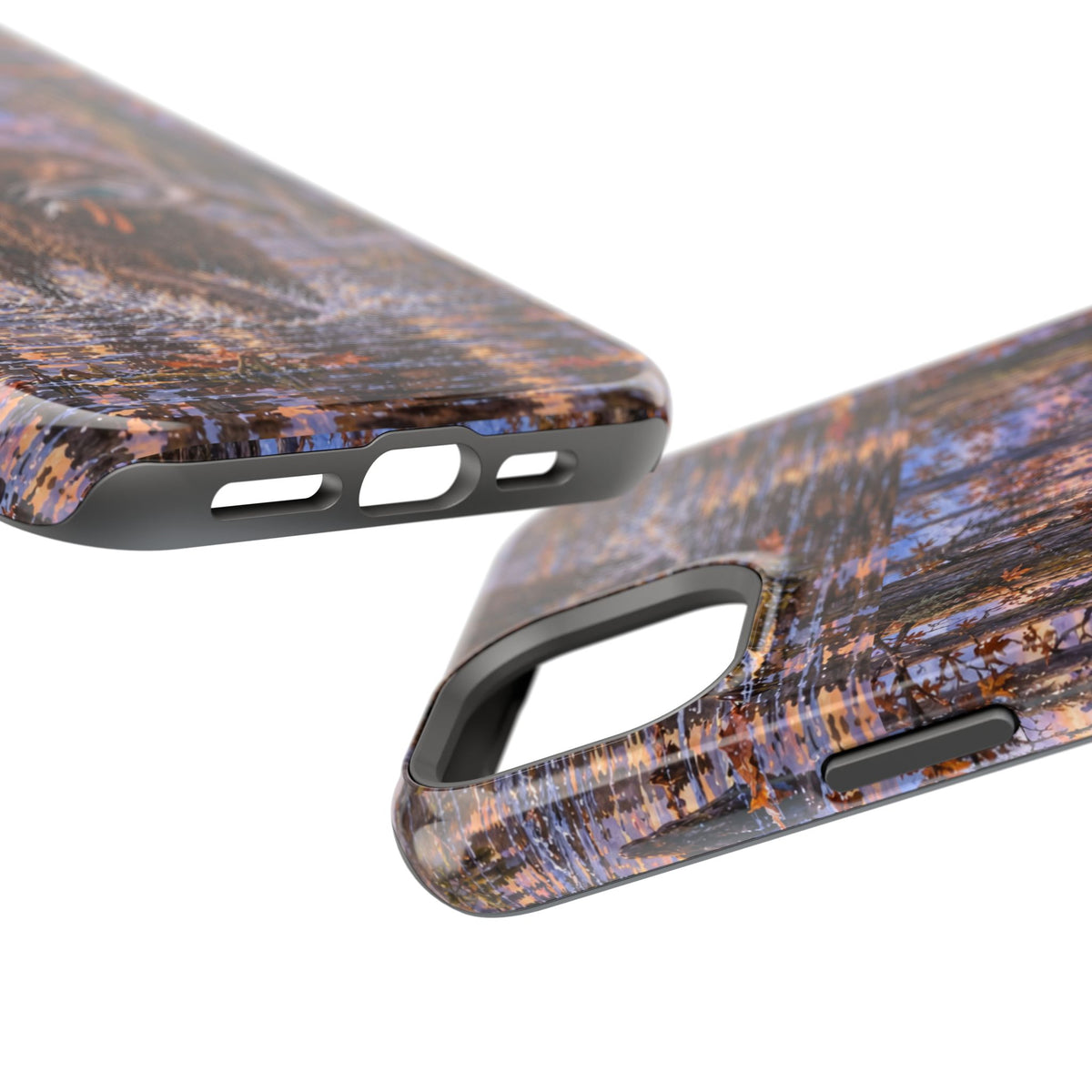 Clear Magnetic Phone Case — Boykin spaniel with Duck swamp