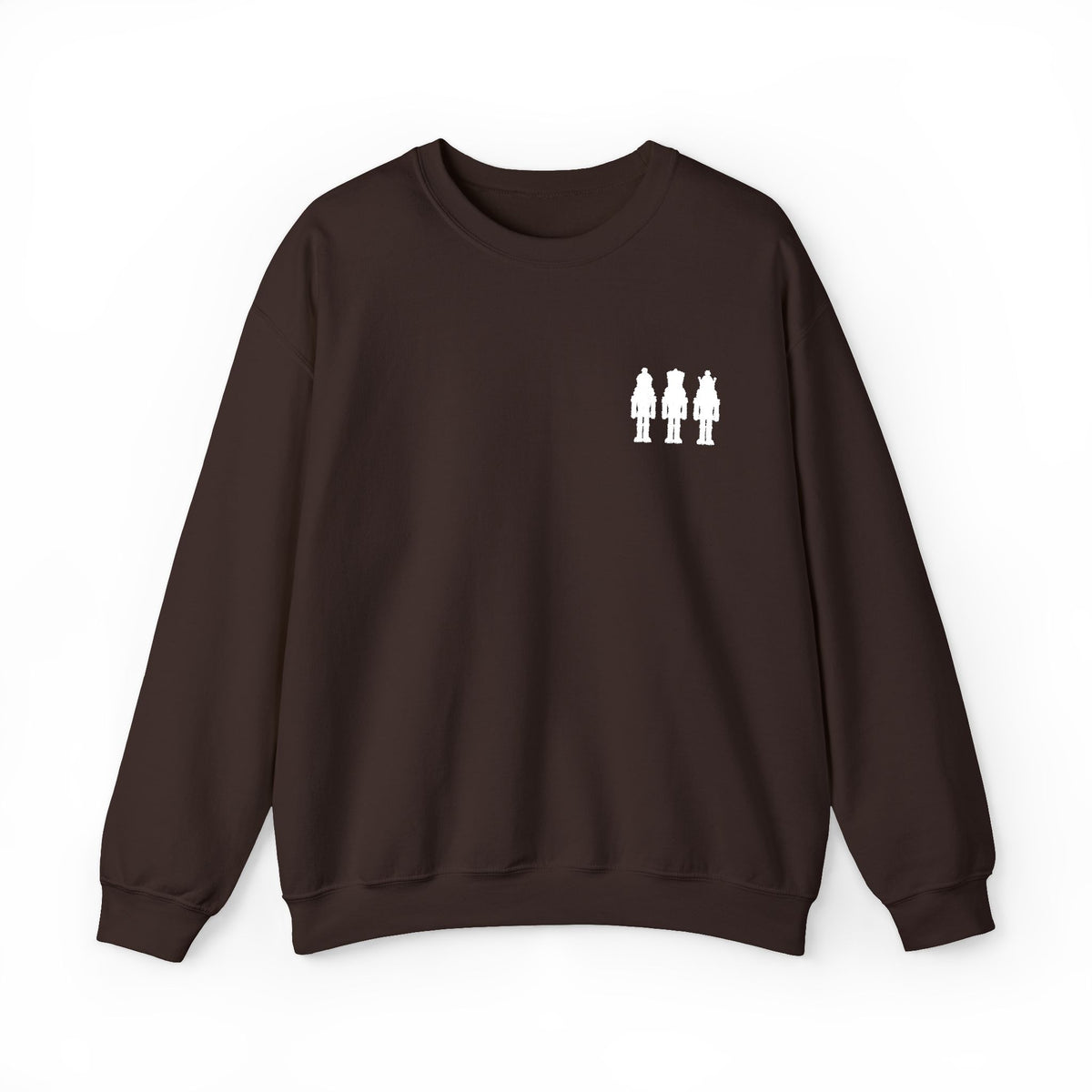 Three Nutcrackers Embroidered Crewneck Sweatshirt | Christmas Sweater