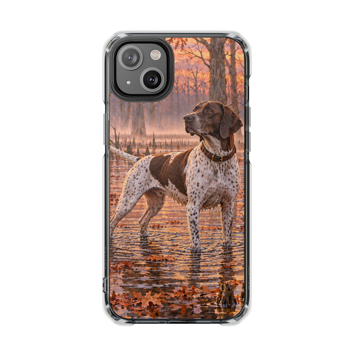Clear Magnetic Phone Case — Pointer Bird Dog Swamp