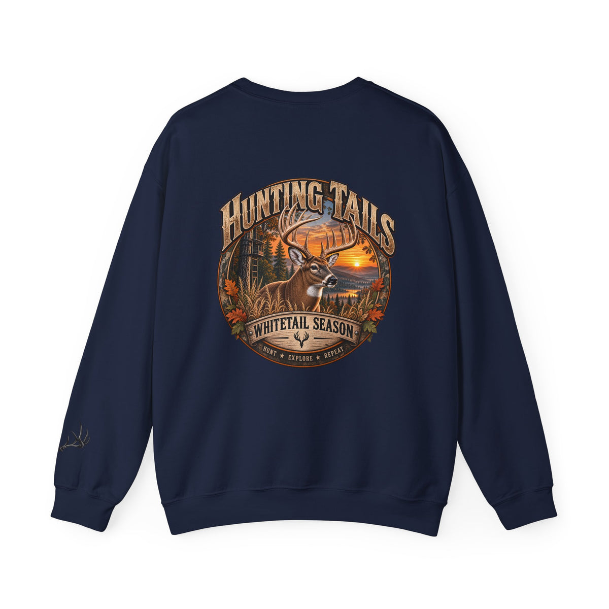 Whitetail Deer Hunting Sweatshirt – Buck Hunter Crewneck