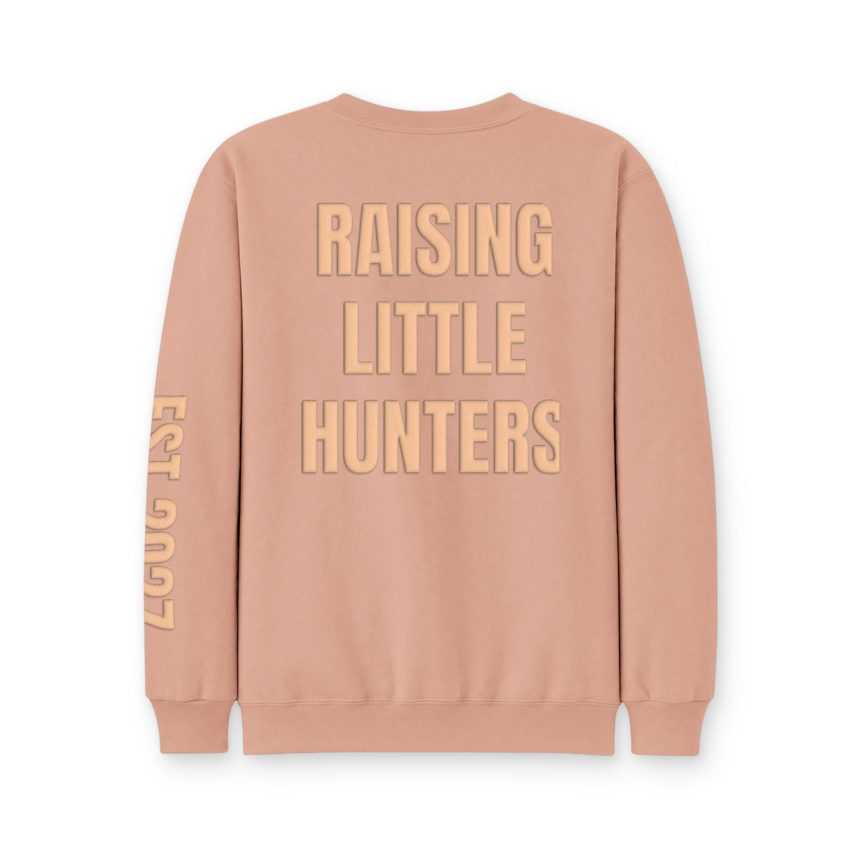 Personalized Hunting Mama Sweatshirt, Raising My Little Hunting Buddy Shirt, Hunter Orange Puff Sweatshirt, Custom Mom Hunting Gift