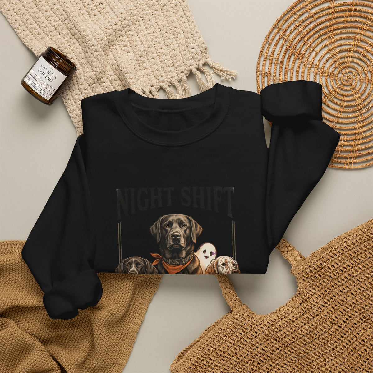 Night Shift Duck Dog Sweatshirt | Spooky Hunting, Halloween Retriever