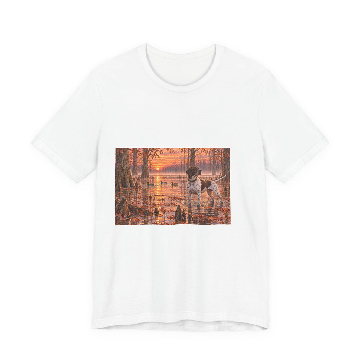 Cypress Swamp Sunrise Dog T-Shirt