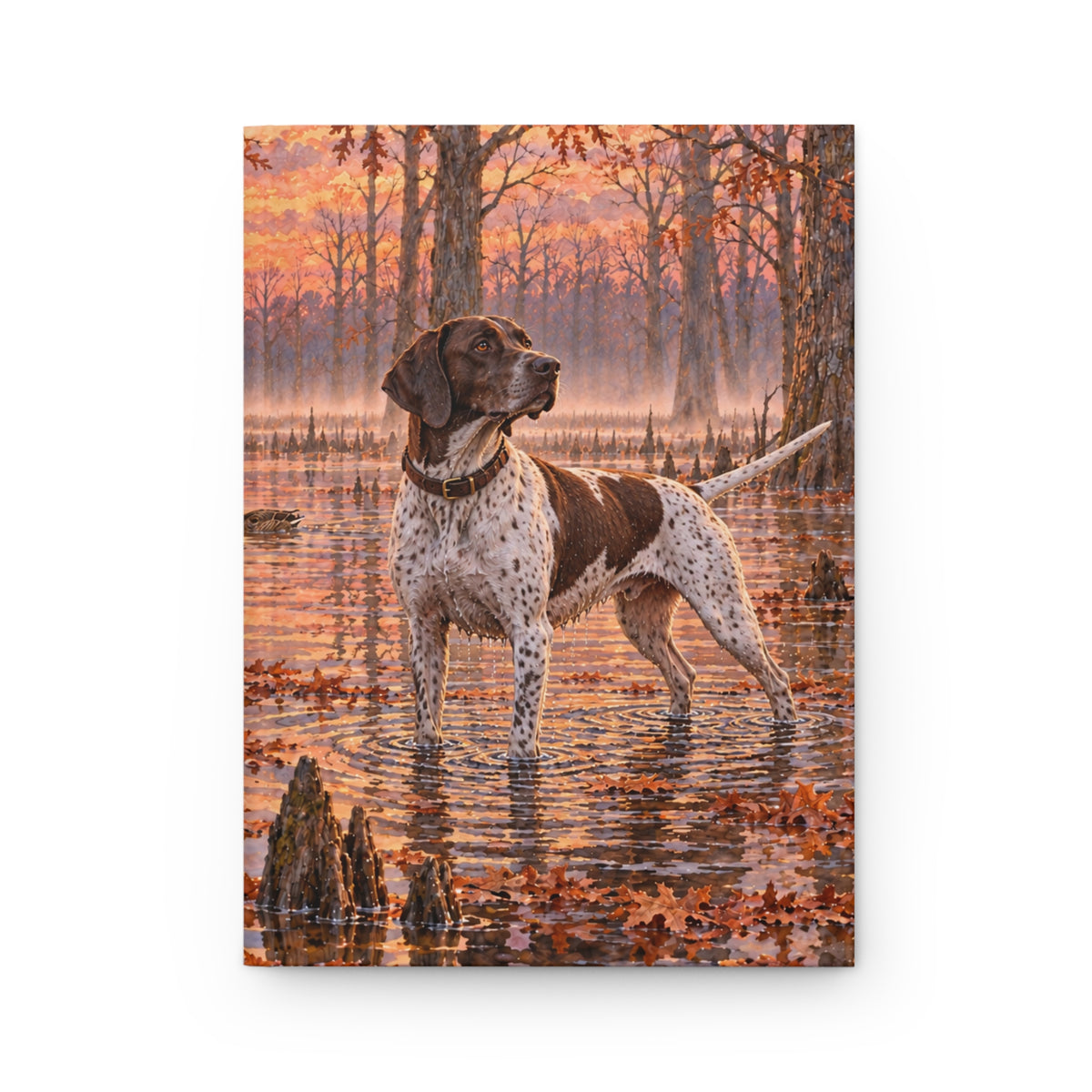 Dogs Personalized Hardcover Journal — Lined Notebook Bird Pointer Dog