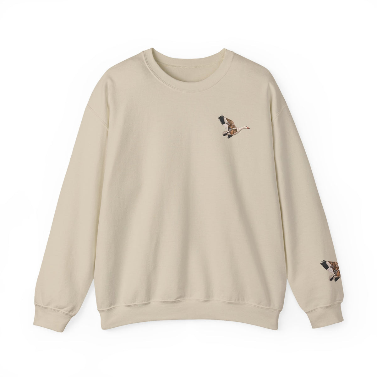 Faux Patchwork Snow Goose Shirt, Snow Geese Hunting Long Sleeve, Arkansas Waterfowl Hunter Gift