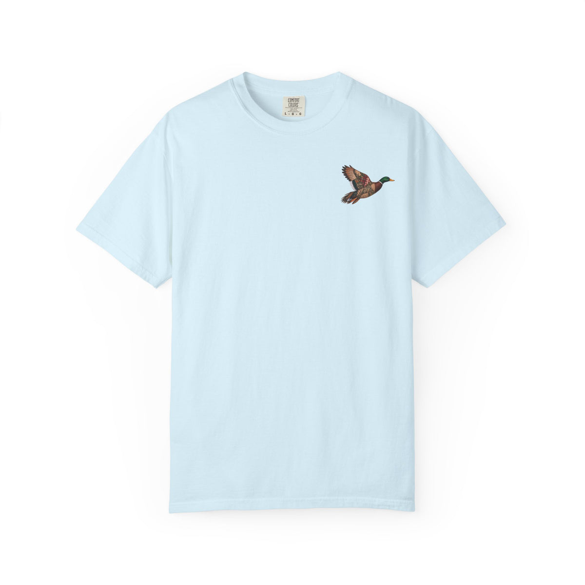 Faux Patchwork Mallard Duck Shirt, Duck Hunting Tee, Rustic Duck Hunter Gift