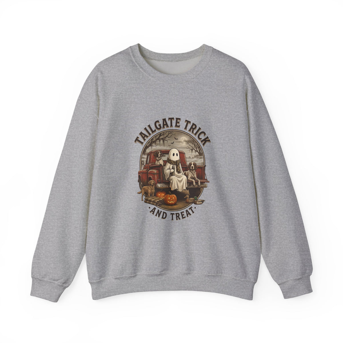 Tailgate Trick and Treat Sweatshirt | Spooky Hunting Halloween Tailgate