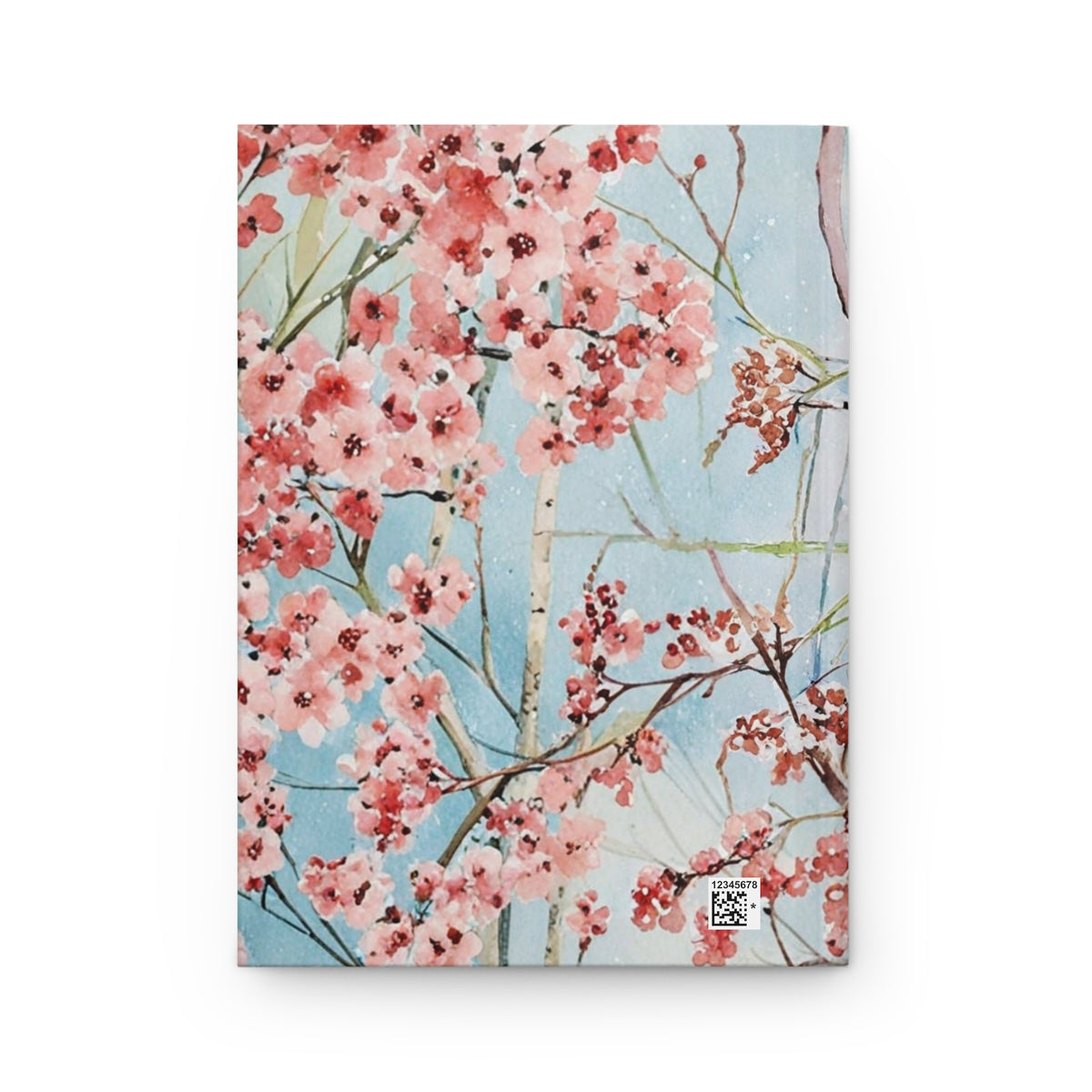Cardinal Floral Hardcover Journal — Personalized Monogram Lined Notebook