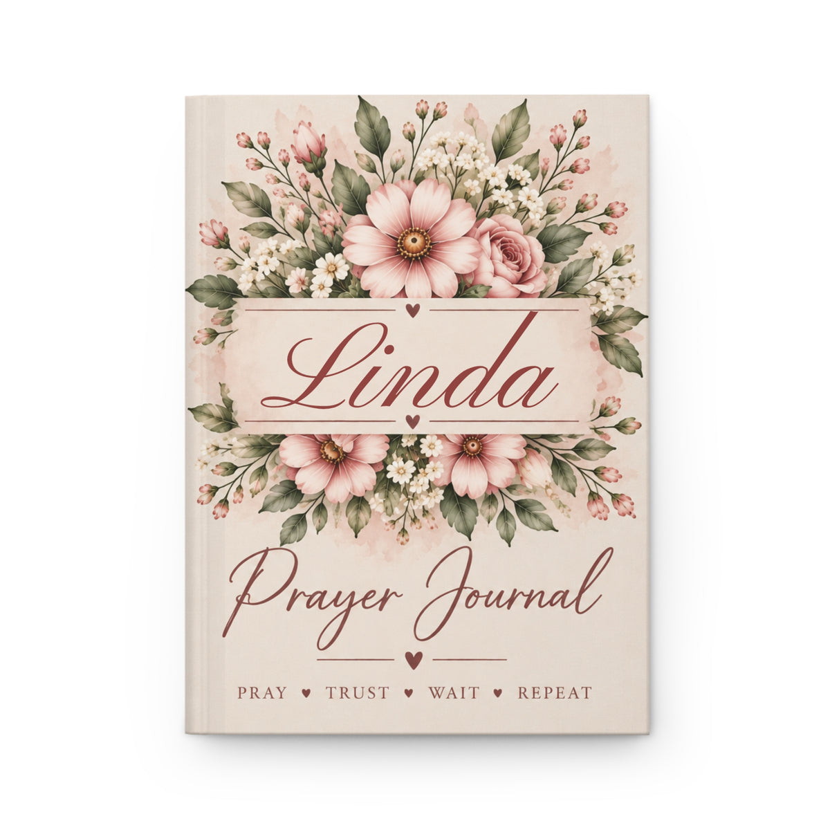 Personalized January Birth Flower Prayer Journal, Carnation Christian Journal with Name, January Birthday Gift for Her, Bible Verse Journal