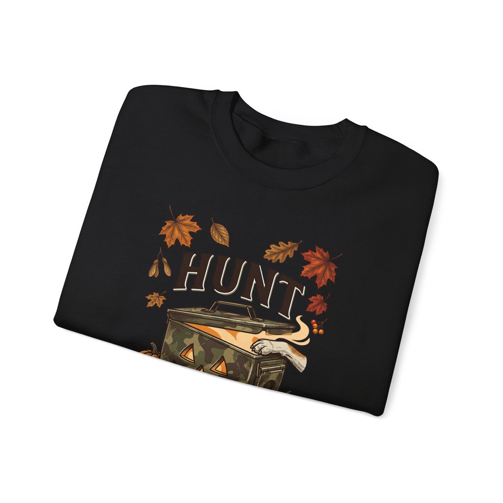 Hunt or Haunt Sweatshirt | Spooky Hunting, Halloween Fall Leaves