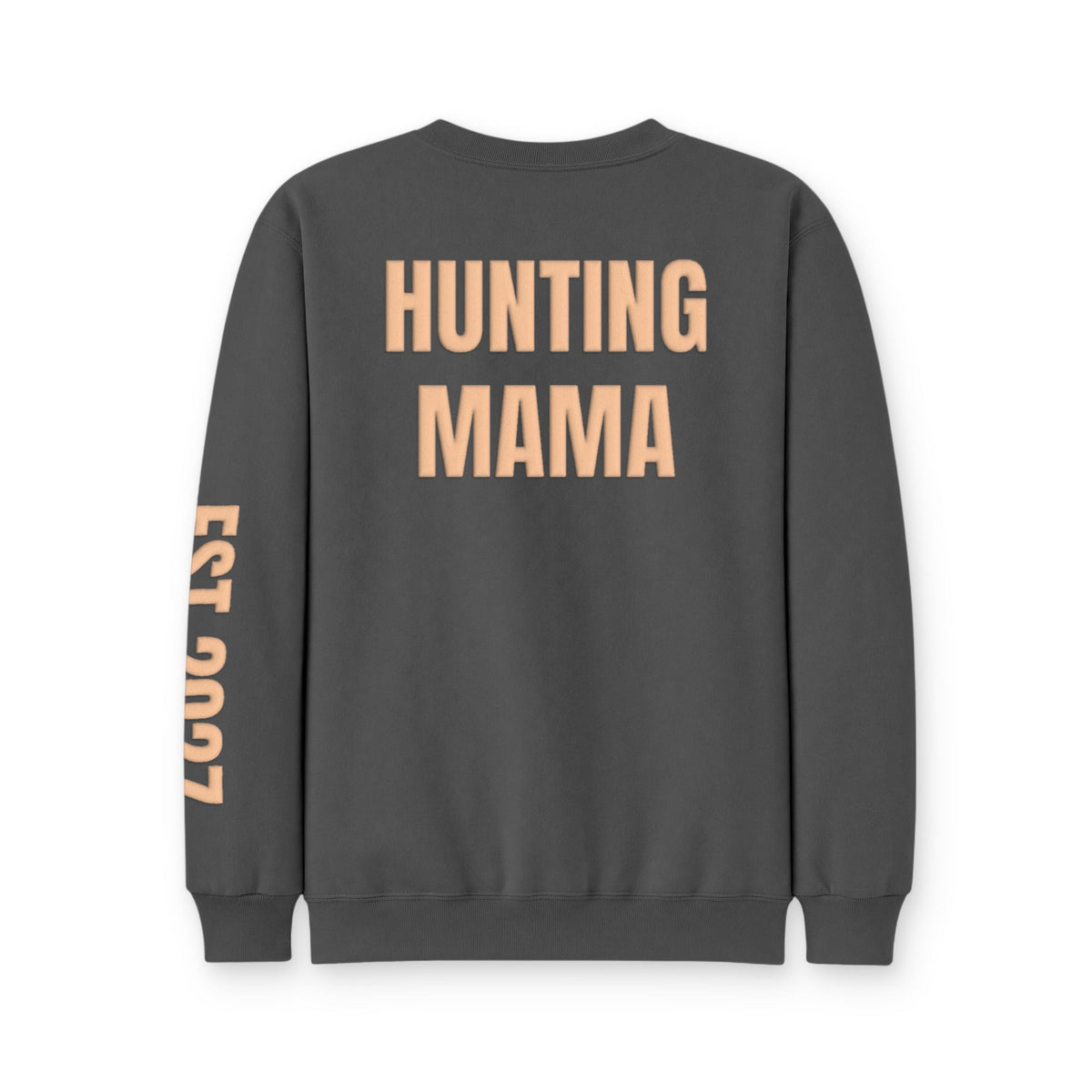 Personalized Hunting Mama Sweatshirt, Hunting Season Hits Different, Hunter Orange Puff Sweatshirt, Custom Hunting Mom Gift