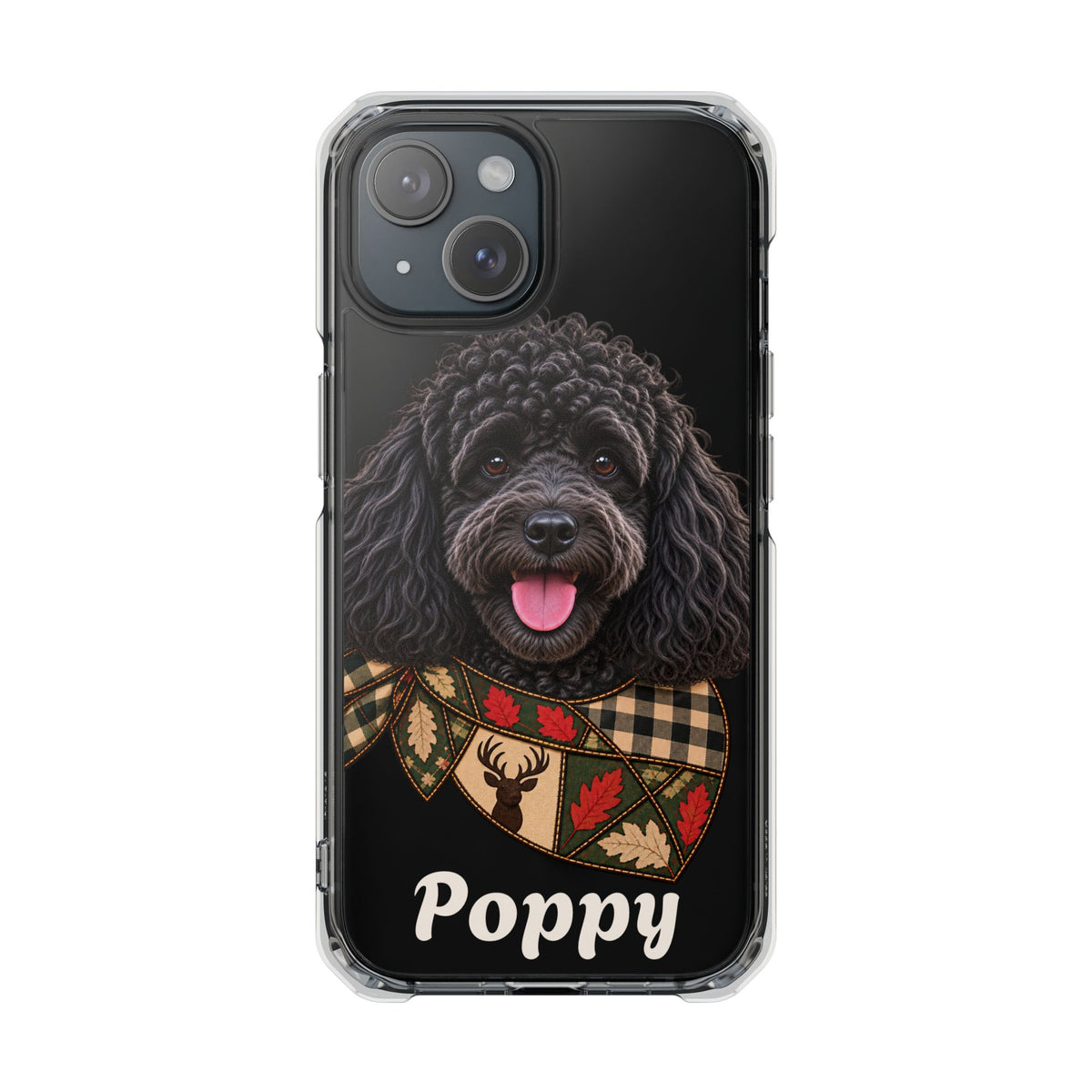 Clear Magnetic Phone Case — Poodle Personalized