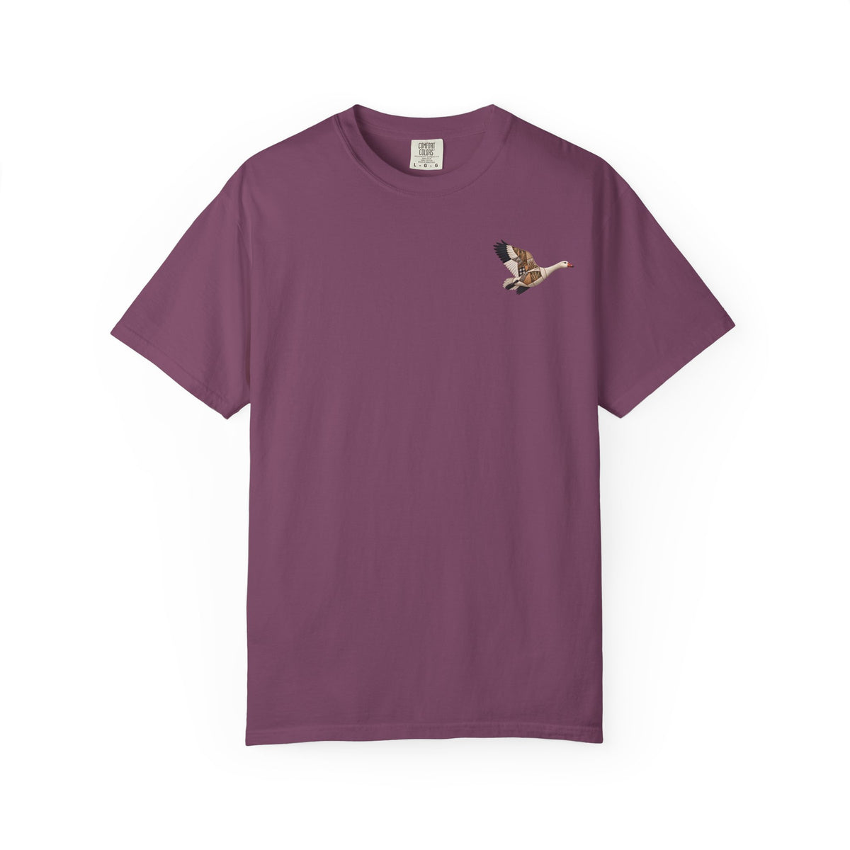 Faux Patchwork Snow Goose Shirt, Snow Geese Hunting T-Shirt, Arkansas Waterfowl Hunter Gift