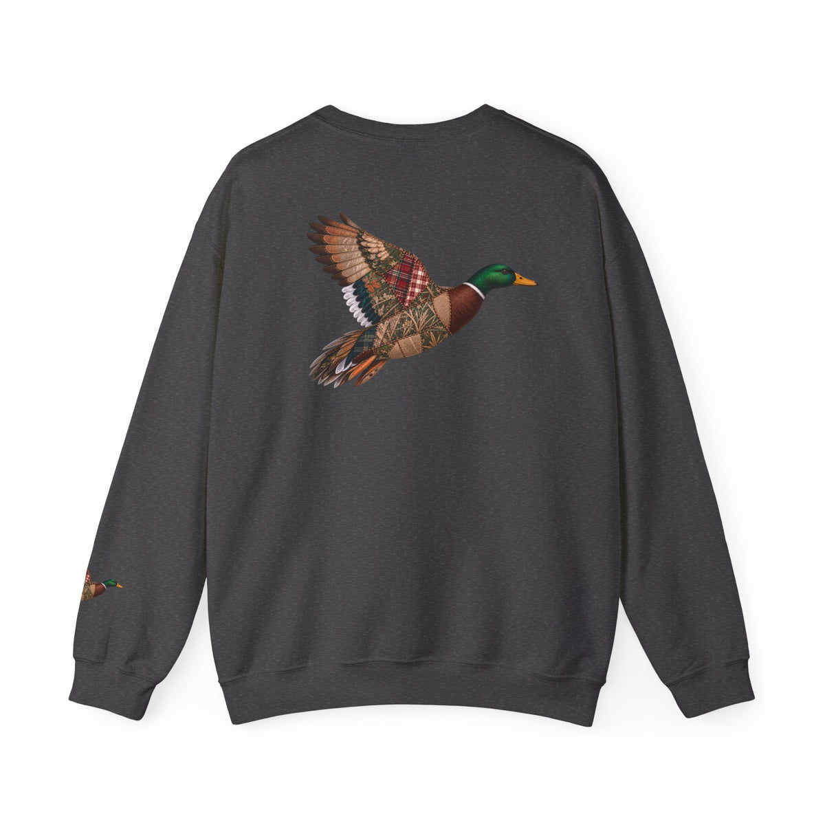 Faux Patchwork Mallard Duck Shirt, Duck Hunting Tee, Rustic Duck Hunter Gift