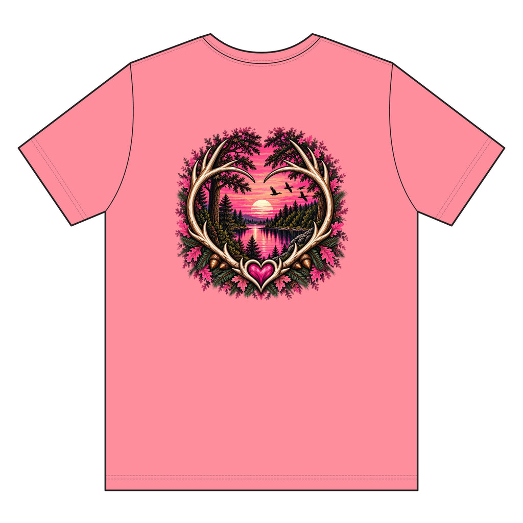 Deer Hunting Pink Shirt, Deer Hunting T-Shirt, Deer Hunter Gift, Deer Season Shirt, Hunting Camp Shirt, Pink Safety Shirt