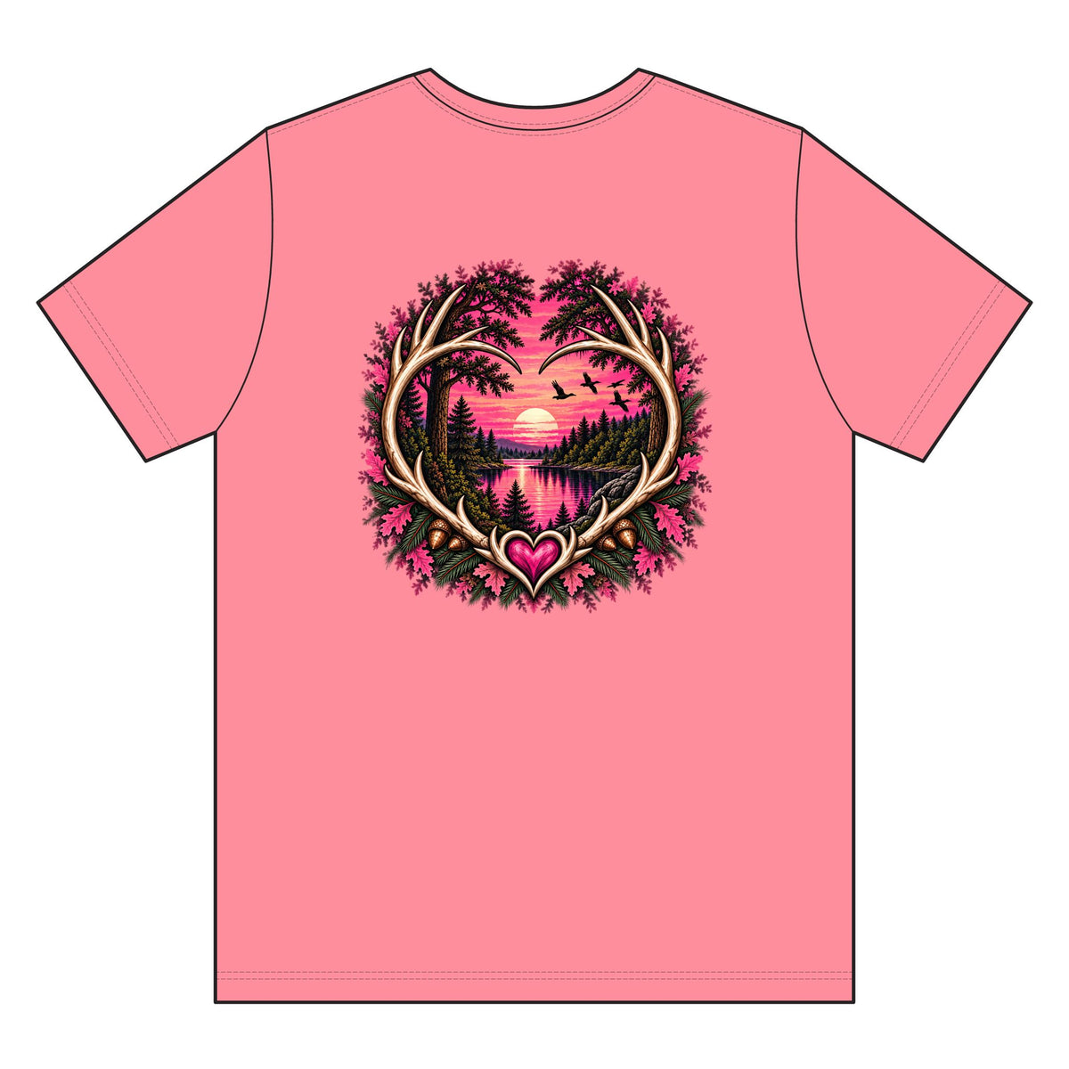Deer Hunting Pink Shirt, Deer Hunting T-Shirt, Deer Hunter Gift, Deer Season Shirt, Hunting Camp Shirt, Pink Safety Shirt