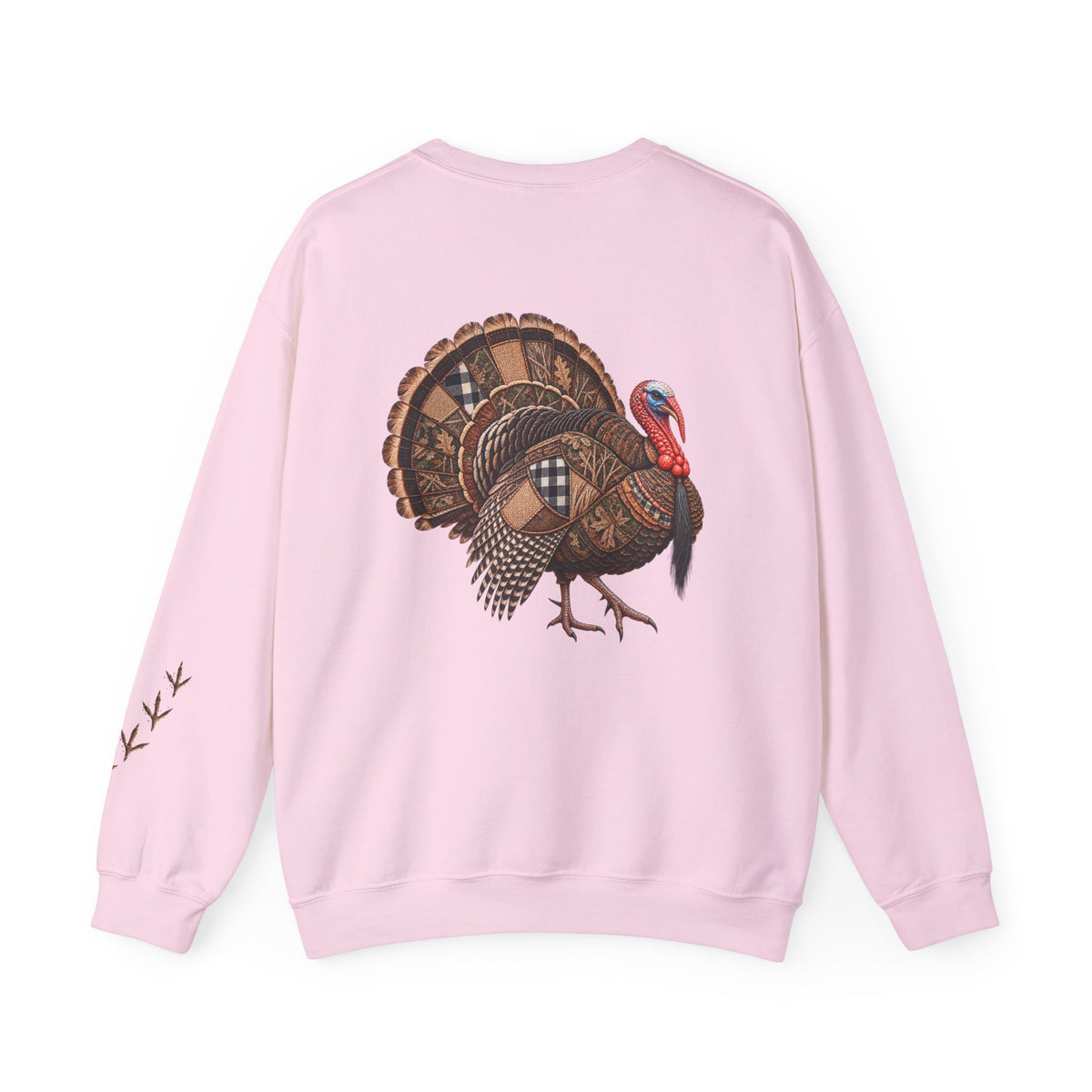 Faux Patchwork Turkey Shirt, Turkey Hunting Long Sleeve, Arkansas Waterfowl Hunter Gift
