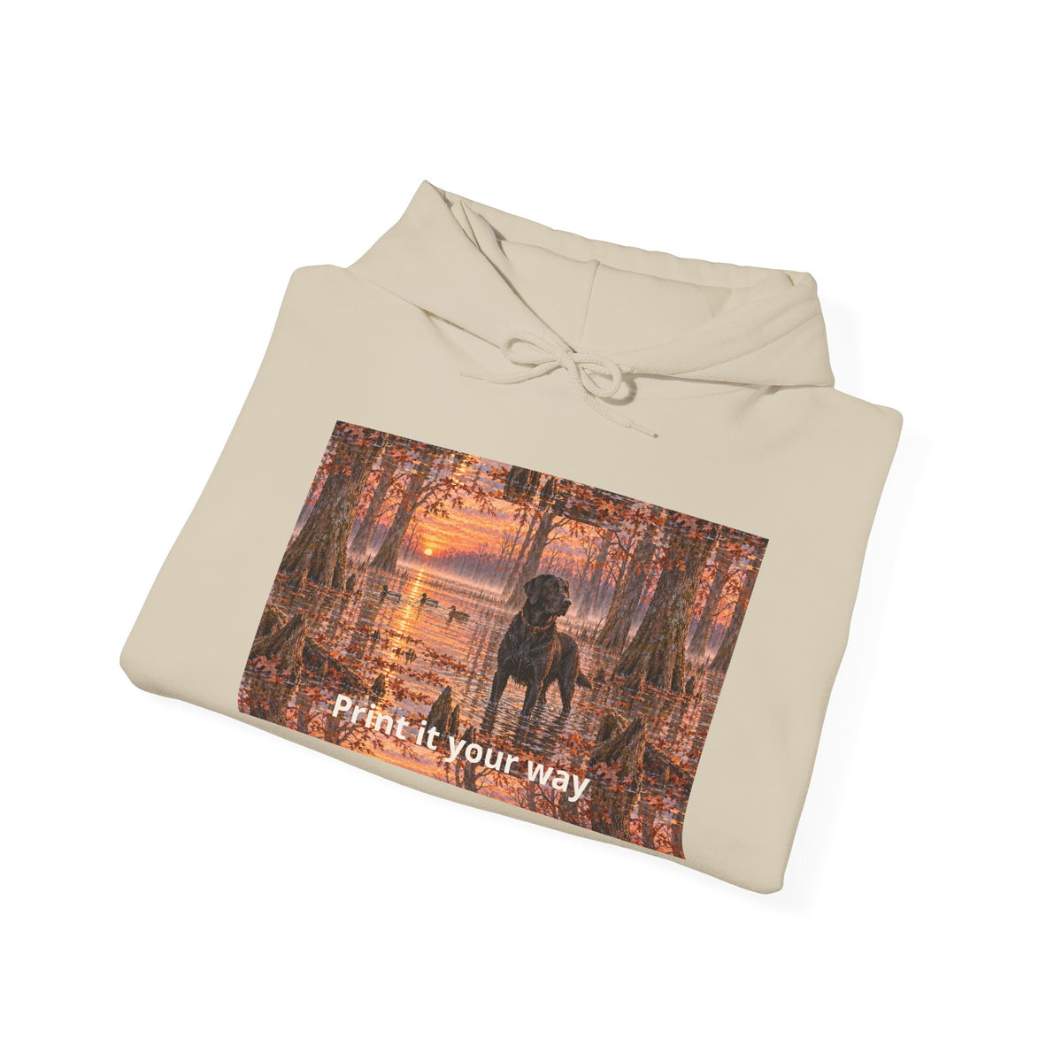 Hoodie — Autumn Forest Couple Photo "Paint It Your Way"