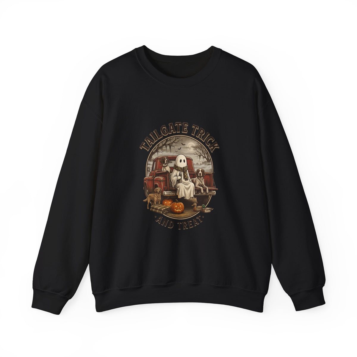 Tailgate Trick and Treat Sweatshirt | Spooky Hunting Halloween Tailgate