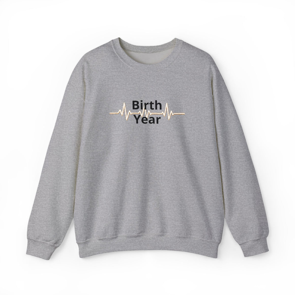 Birth Year Crewneck Sweatshirt — Personalized Retro Script Birthday Pullover