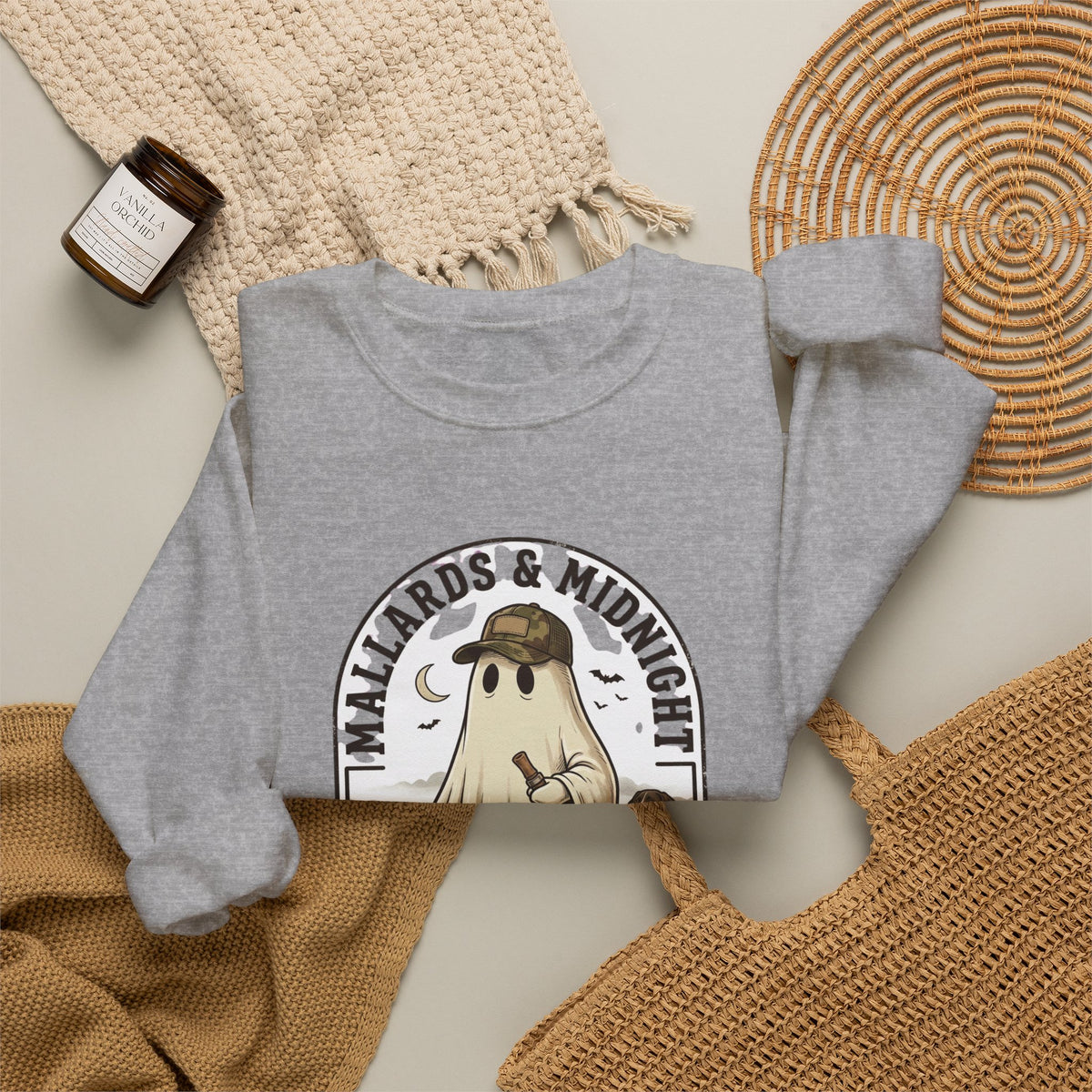 Mallards & Midnight ghost duck crewneck sweatshirt | spooky hunting, Halloween