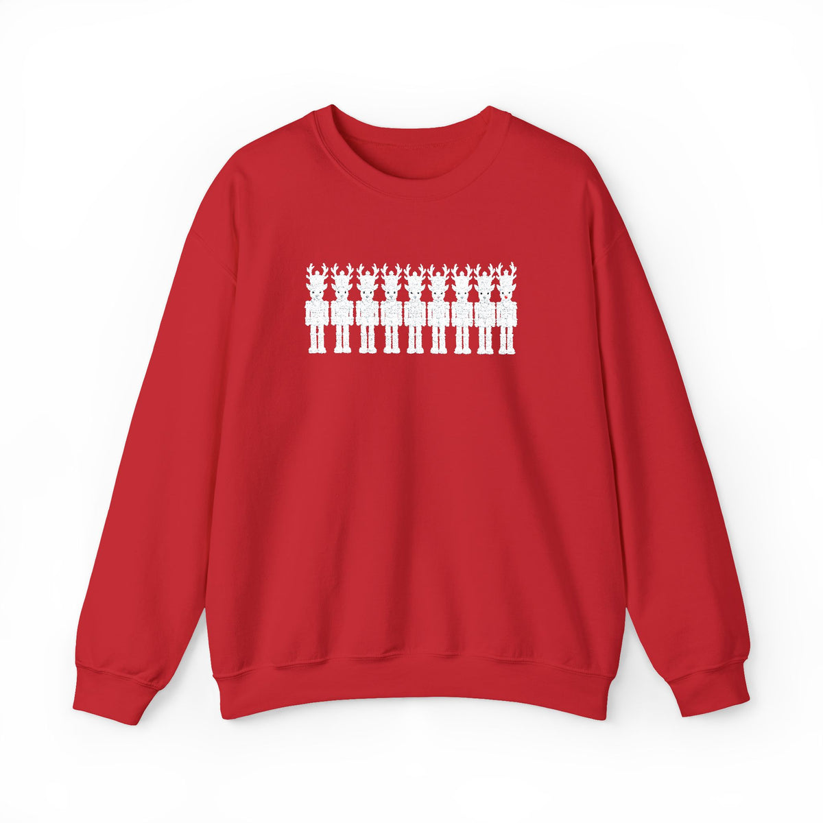 Nutcracker Reindeer Embroidered Sweatshirt | Christmas Crewneck