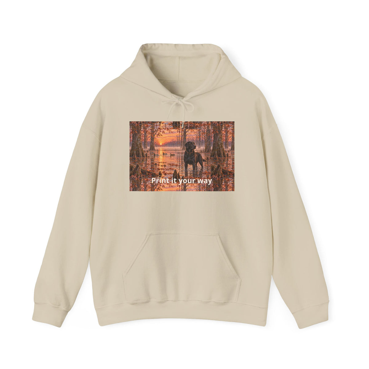 Hoodie — Autumn Forest Couple Photo "Paint It Your Way"