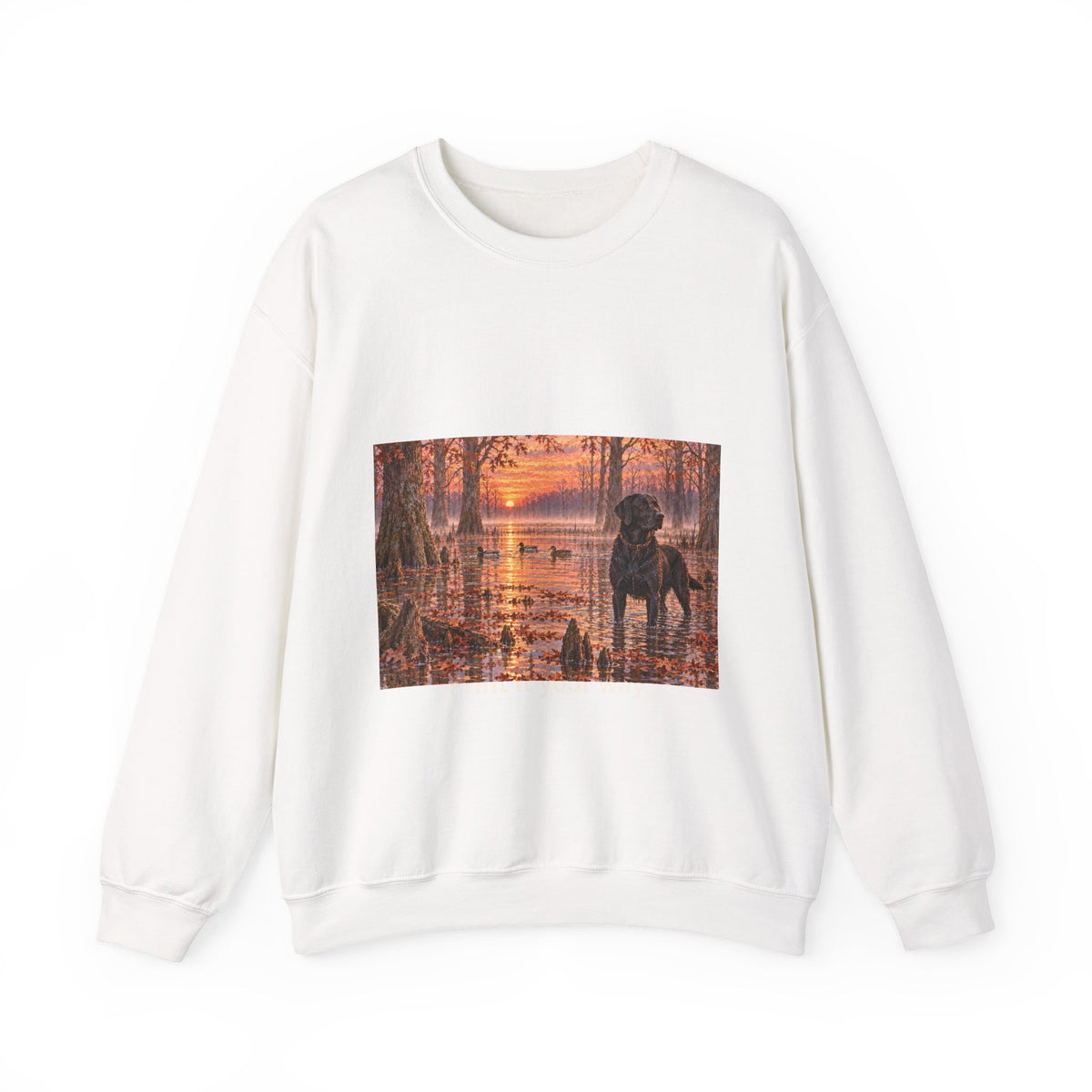 Dog Lake Sunset Crewneck Sweatshirt